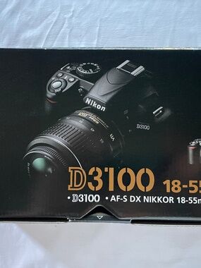Nikon D3100DSLR Camera 18-70mm f/3.5-4.5 AF Zoom Lens Accessories 3713 Shutter